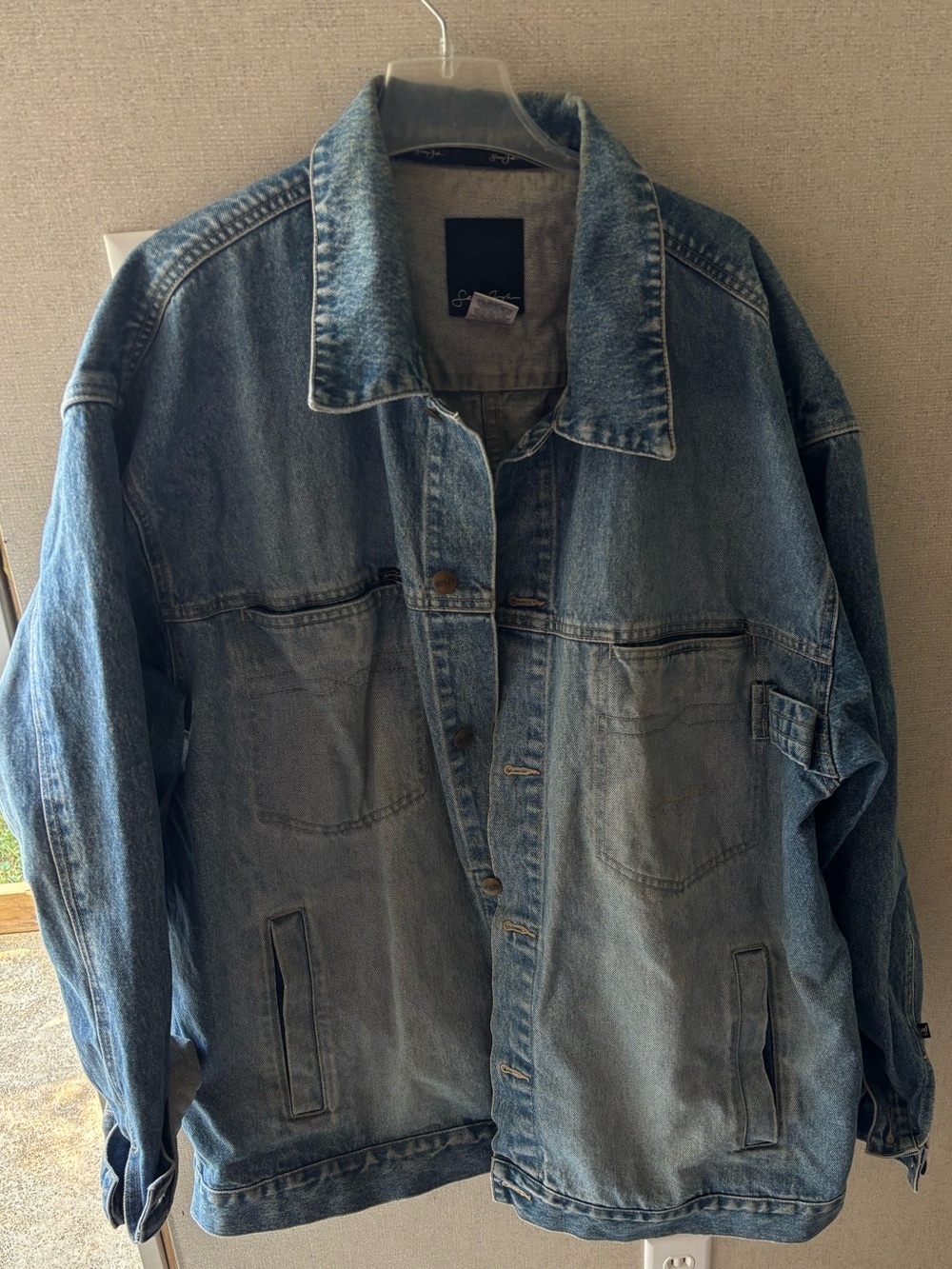 Vintage Sean John XXL Oversized Denim Jacket Y2K Hip Hop Baggy